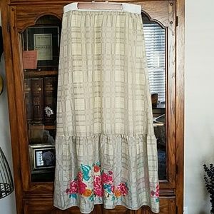 Johnny Was Silk Skirt NWT